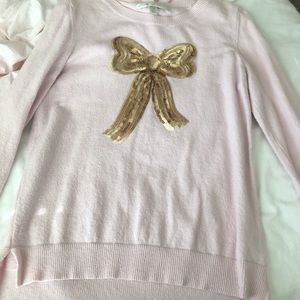 Sequins bow Lauren Conrad sweater
